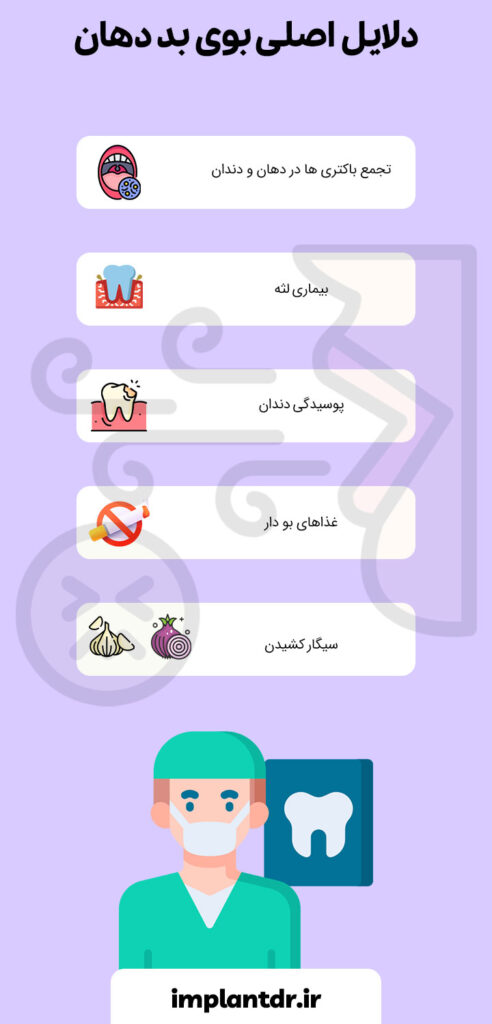 دلیل بوی بد دهان چیست؟