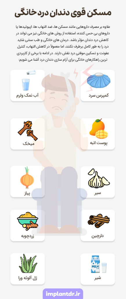 مسکن قوی دندان درد خانگی