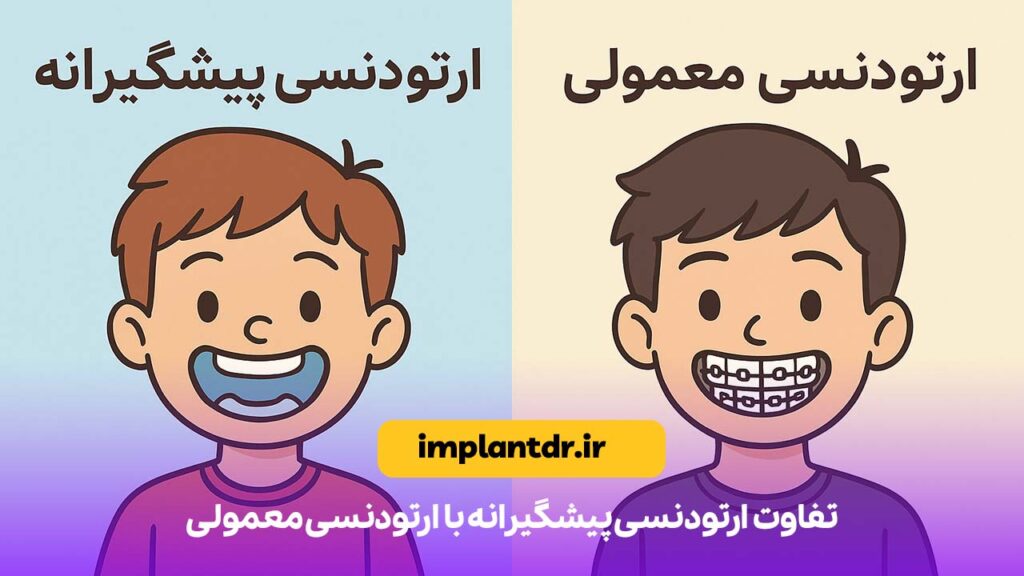تفاوت ارتودنسی پیشگیرانه با ارتودنسی معمولی